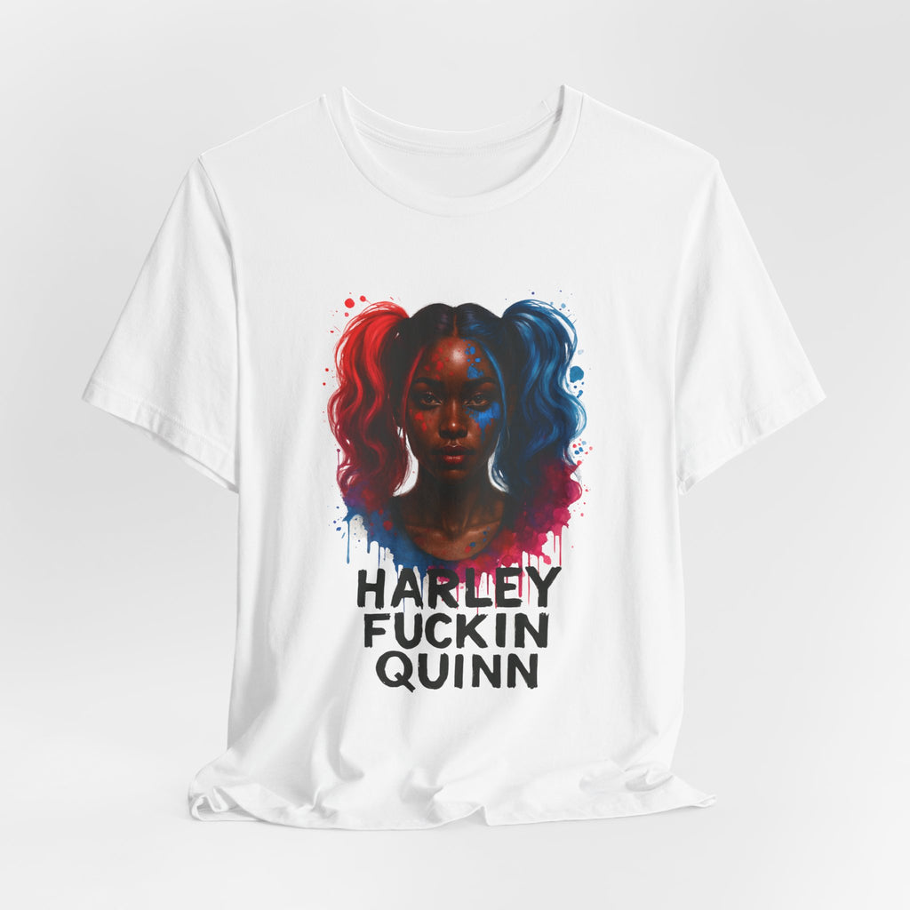 Essence Harley Quinn Inspired Unisex Tee - Graphic Tee, Casual Wear, Pop Culture Shirt, Comic Fan Gift, Halloween Costume Top