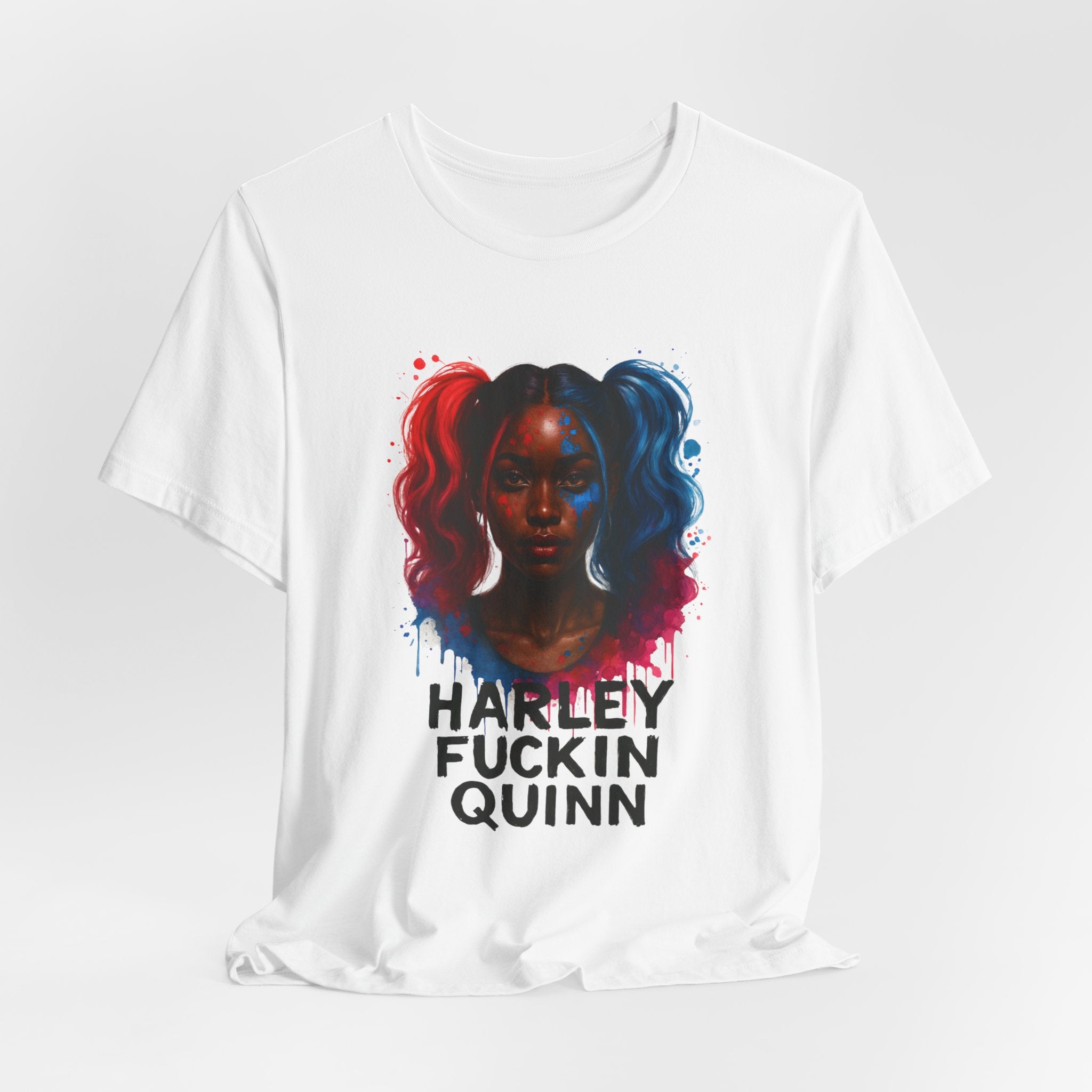 Essence Harley Quinn Inspired Unisex Tee - Graphic Tee, Casual Wear, Pop Culture Shirt, Comic Fan Gift, Halloween Costume Top