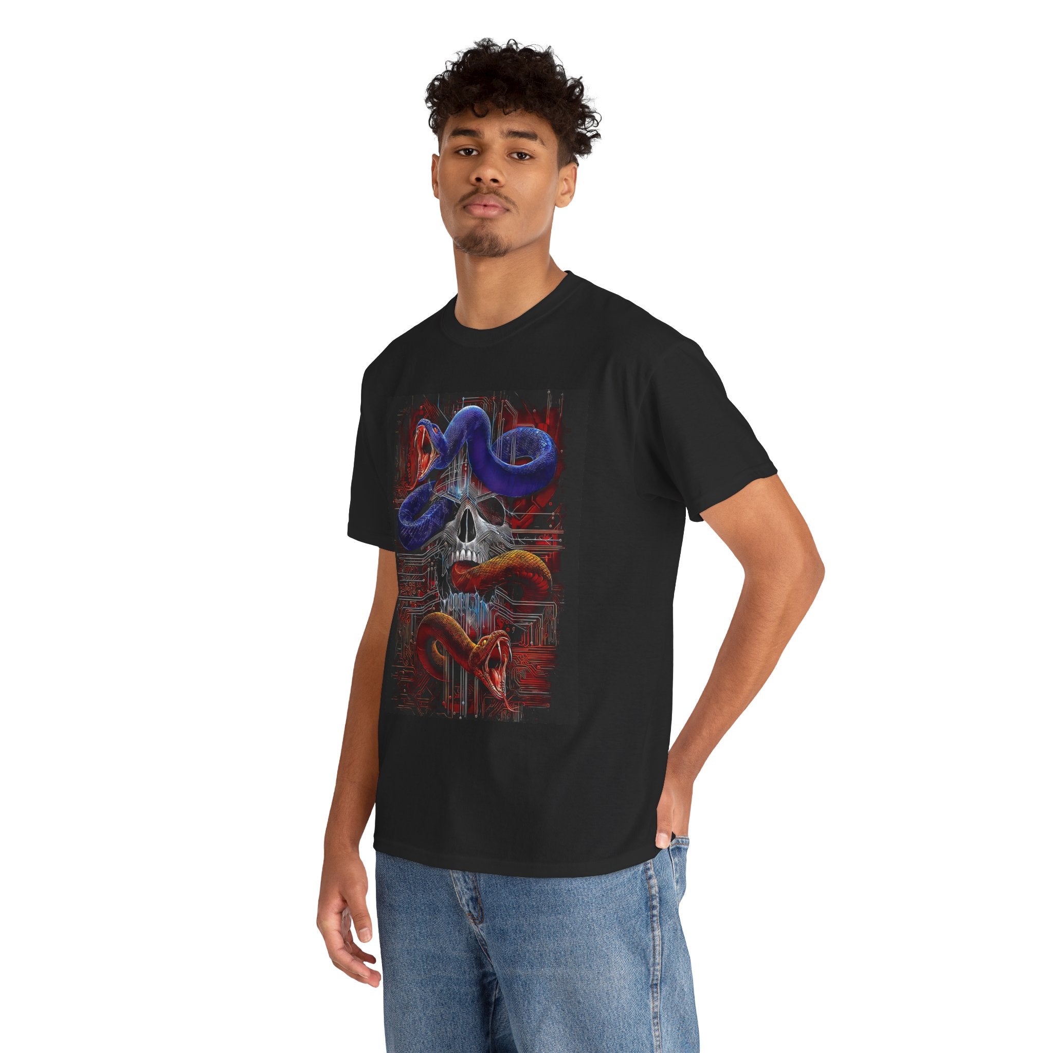 Halloween Nightmares (Dead Circuit Snake) Unisex Tee - Wearable Art, Unique Gift, Casual Ware, Birthday Present, Halloween Apparel