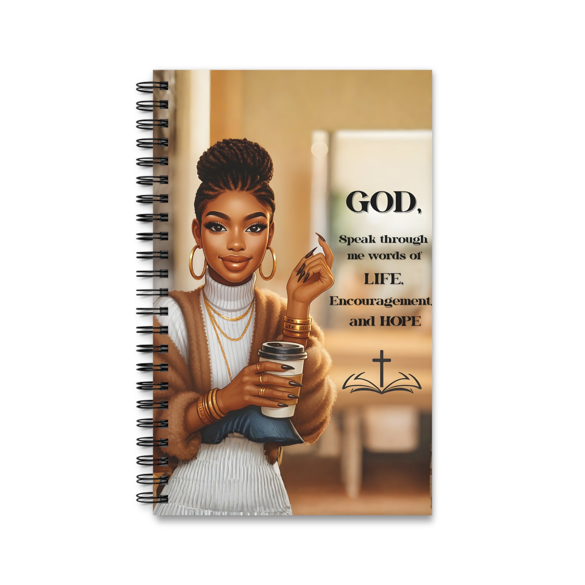 Essence of the Ancestors Inspirational Themed Spiral Journal