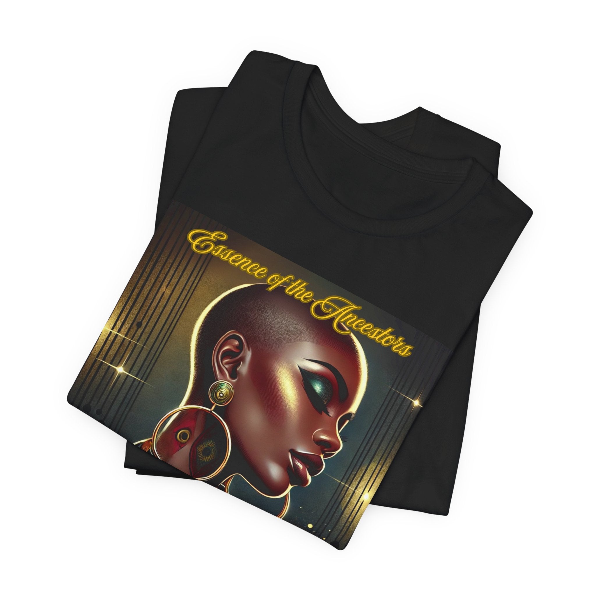 Essence of the Ancestors (Embrace Greatness) Graphic Tee, Cultural Heritage Shirt, Unisex Short Sleeve T-Shirt, Afrocentric Fashion, Gift for Art Lovers
