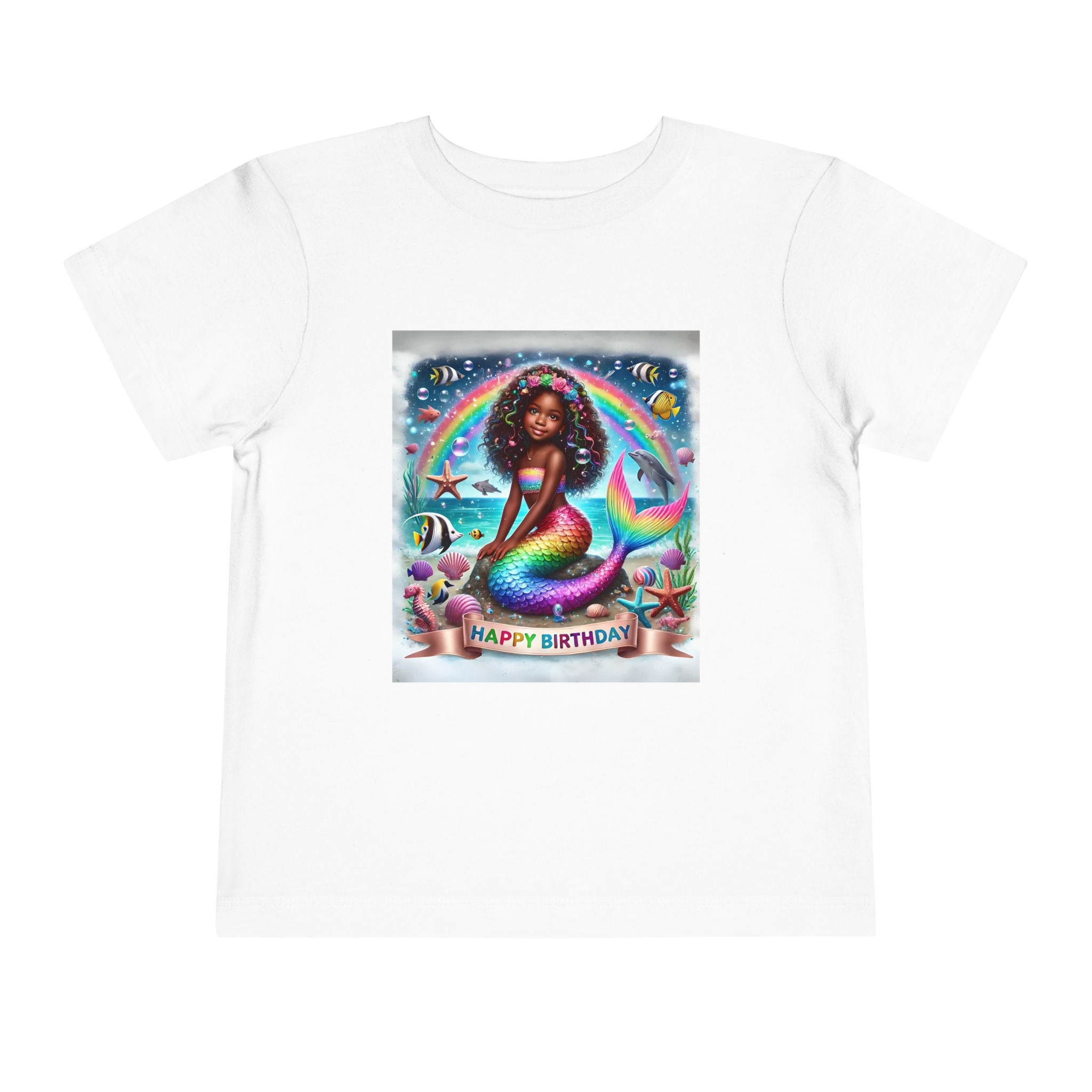 Essence (Mermaid Birthday Girl) Toddler Short Sleeve T-Shirts