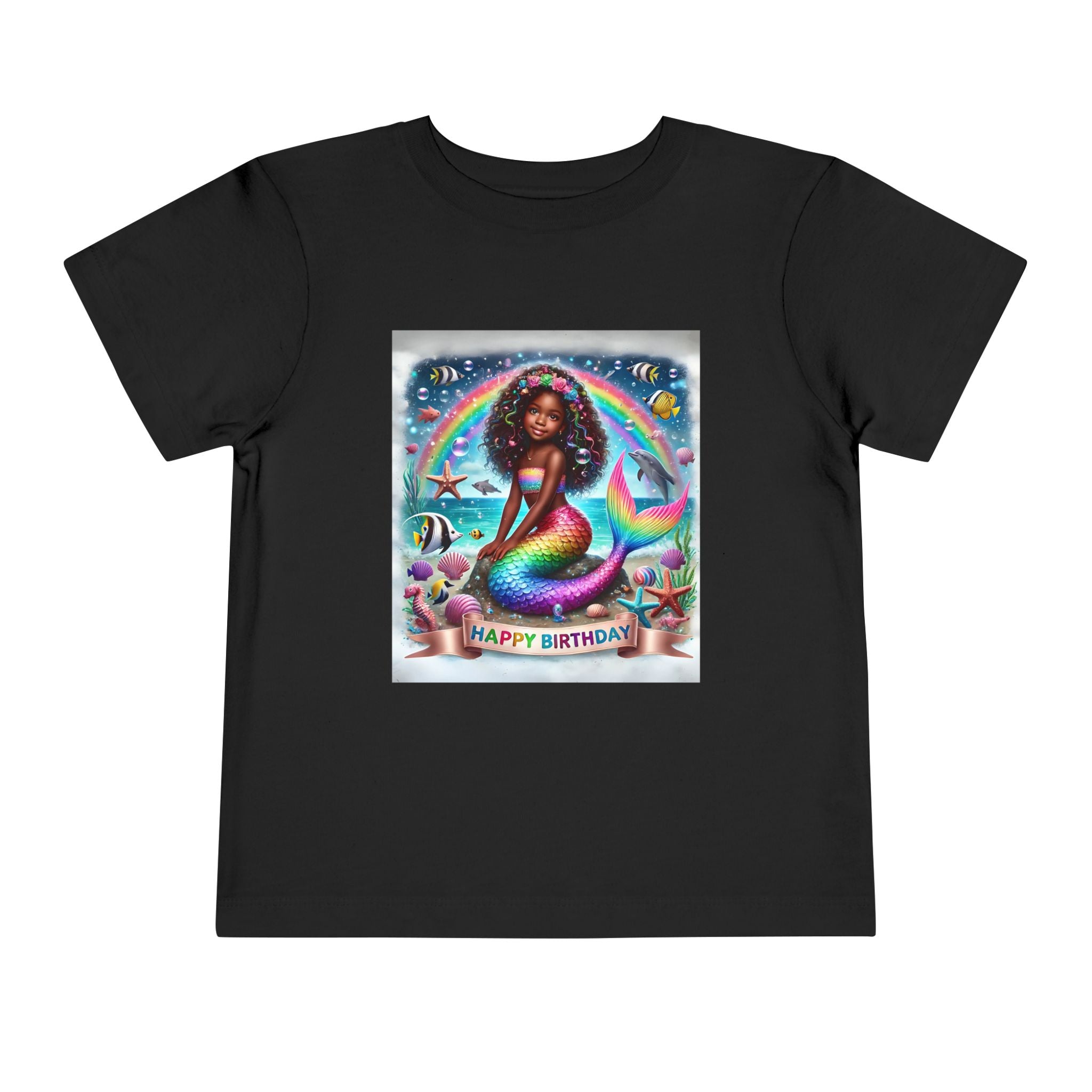 Essence (Mermaid Birthday Girl) Toddler Short Sleeve T-Shirts