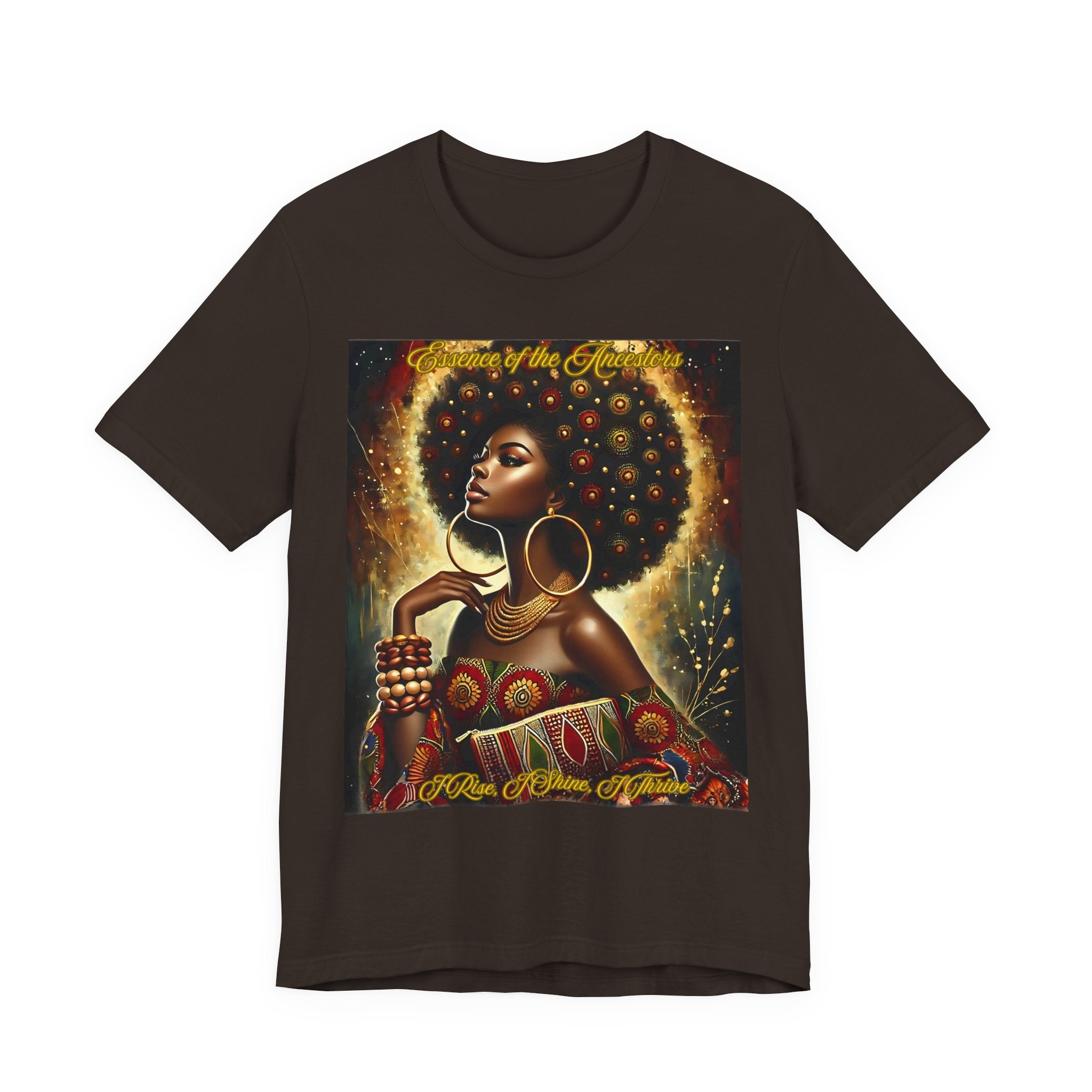 Essence of the Ancestors (I Rise, I Shine, I Thrive), Afrocentric Shirt, Gift for Her, Celebration of Heritage, Black History Month, Casual Wear