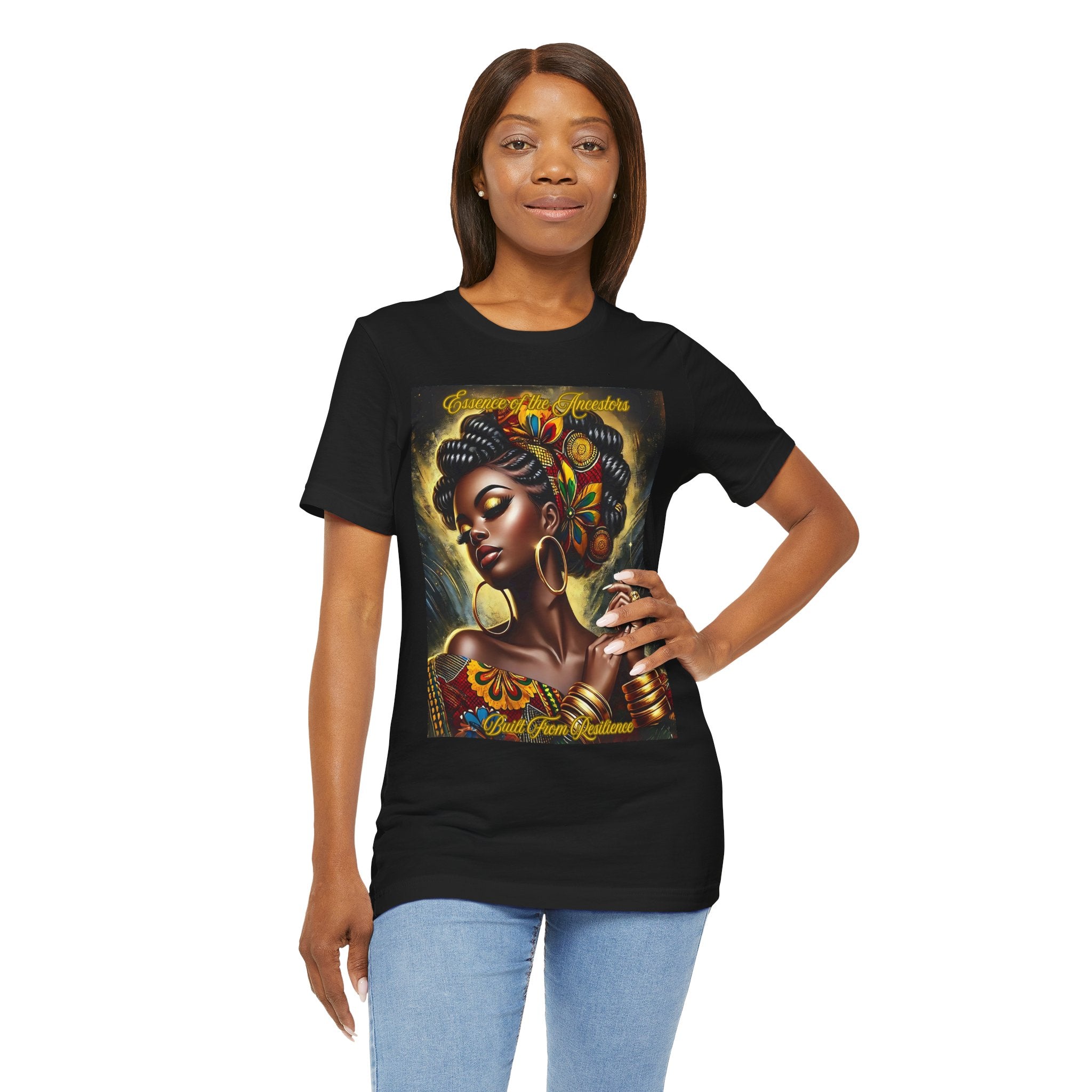 Essence of the Ancestors (Built From Resilience), Afrocentric Shirt, Gift for Her, Celebration of Heritage, Black History Month, Casual Wear