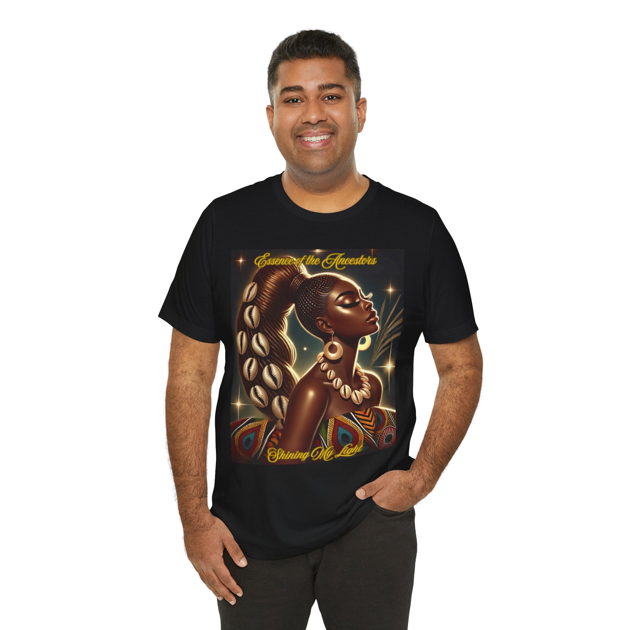 Essence of the Ancestors Shining My Light tee - Celebrate Heritage with Stylish Comfort, Affirmation Shirt, Gift for Black History Month, Cultural Pride [...]