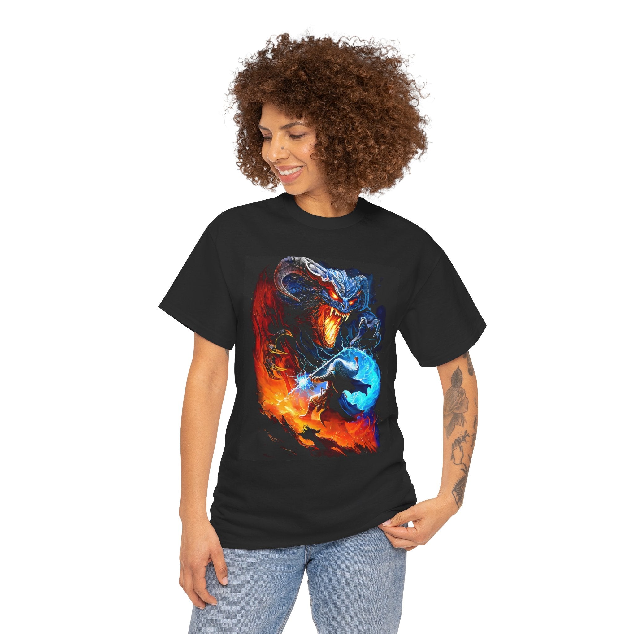 Demons & Majic Unisex Tee - Wearable Art, Unique Gift, Casual Ware, Birthday Present, Halloween Apparel