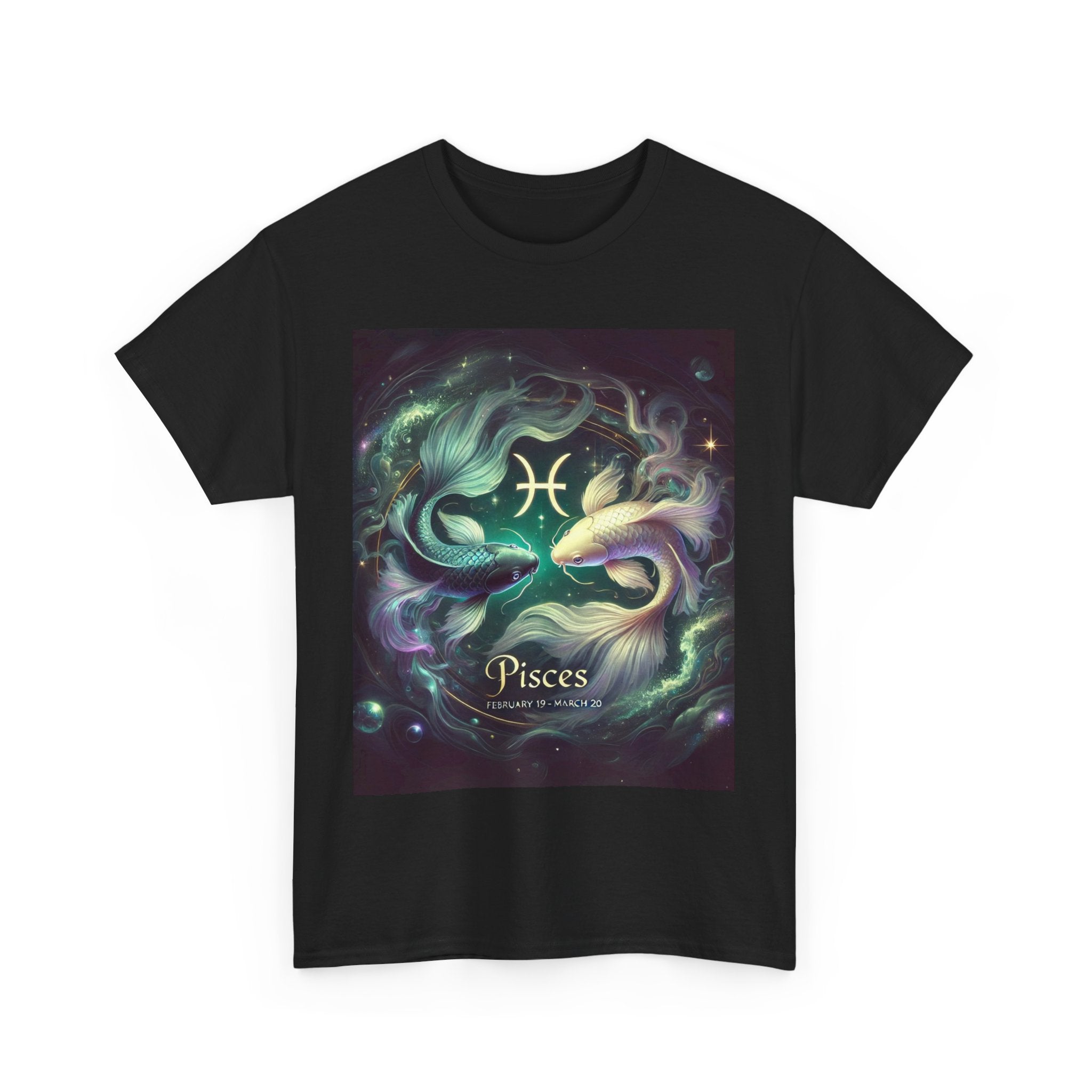 Pisces Zodiac Unisex Tee - Wearable Art, Unique Gift, Casual Ware, Birthday Present, Zodiac Apparel