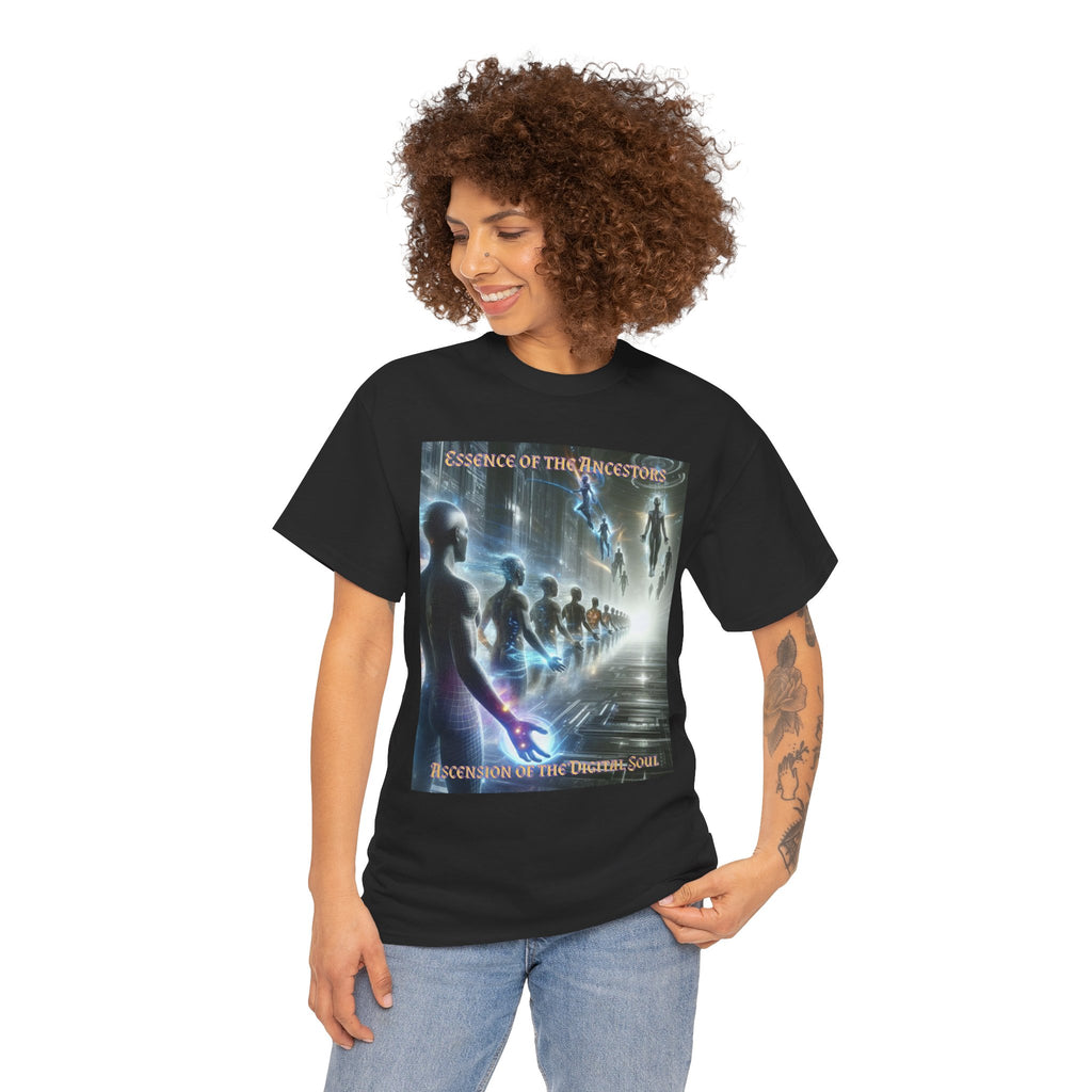 Essence of the Ancestors (Ascension of the Digital Soul) Unisex Tee - Wearable Afrocentric Art, Unique Gift, Casual Ware, Birthday Present, Celebration Apparel