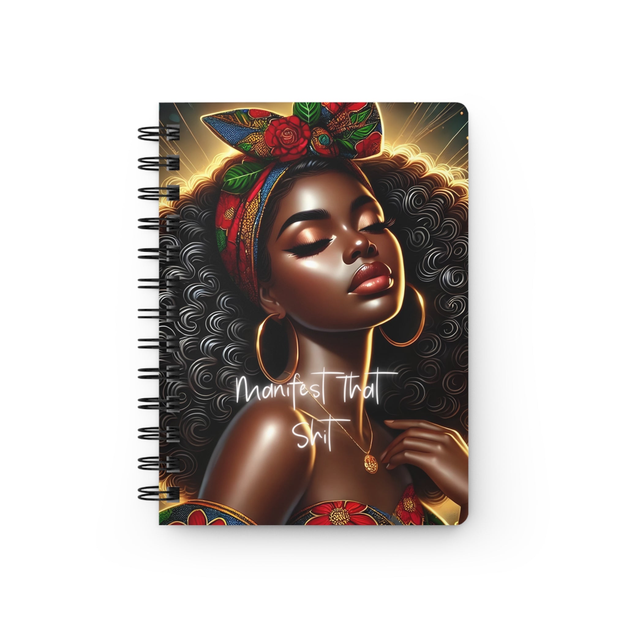 Essence Manifest That Shit Journal, Spiral Bound Journal, Inspirational Writing, Self-Care Gift, Motivational Notebook, Black Girl Magic Journal