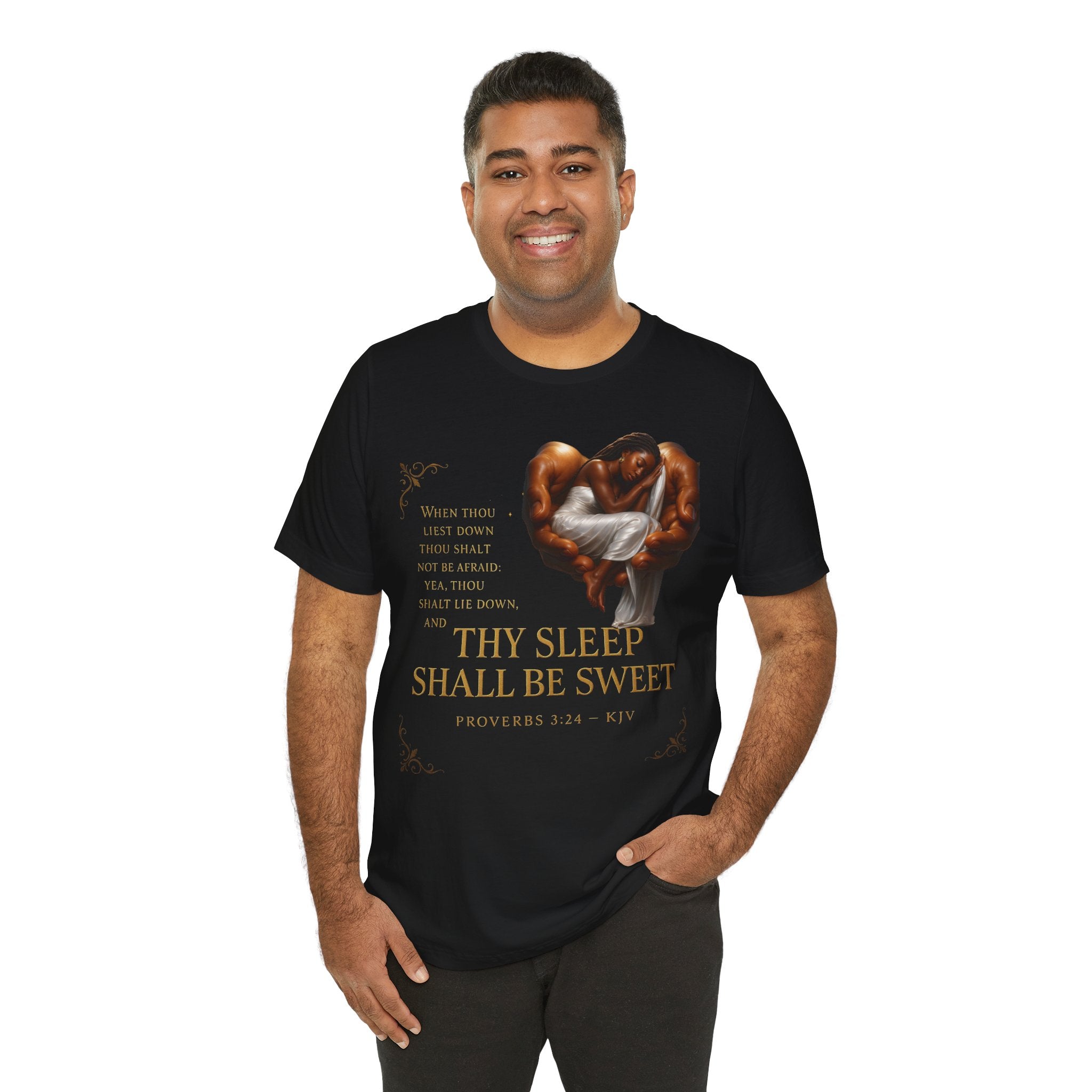 Essence Christian Inspirational Tee, Thy Sleep Shall Be Sweet, Unisex Jersey Short Sleeve Shirt, Biblical Quote T-Shirt, Faith-Based Apparel, [...]