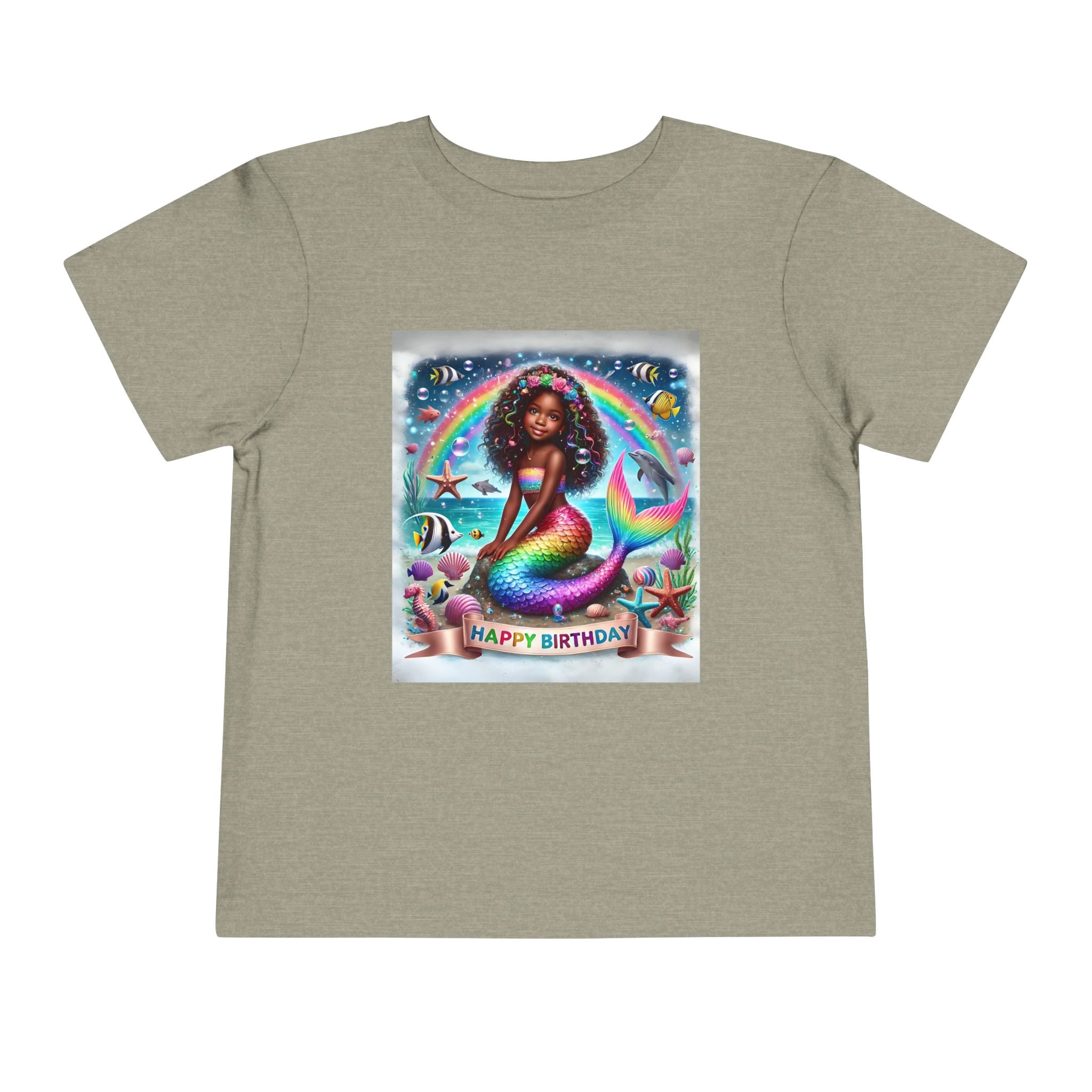 Essence (Mermaid Birthday Girl) Toddler Short Sleeve T-Shirts