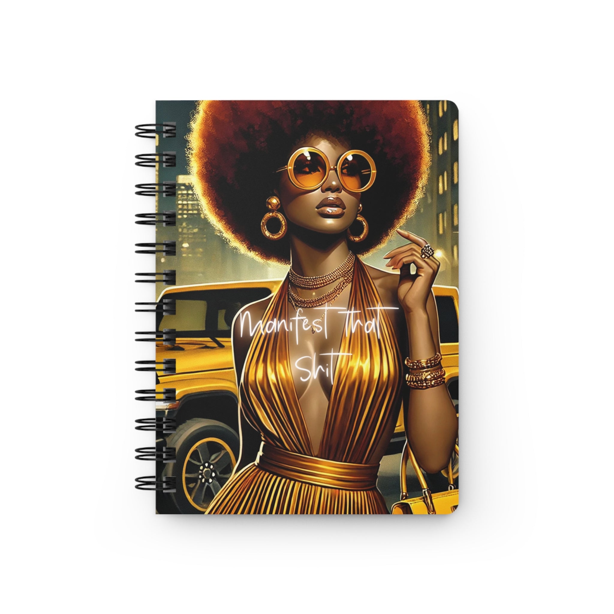 Essence Manifest That Shit Spiral Journal - Manifest That Shit, Inspirational Notebook, Creative Writing Journal, Self-Care Diary, Unique Gift for Her