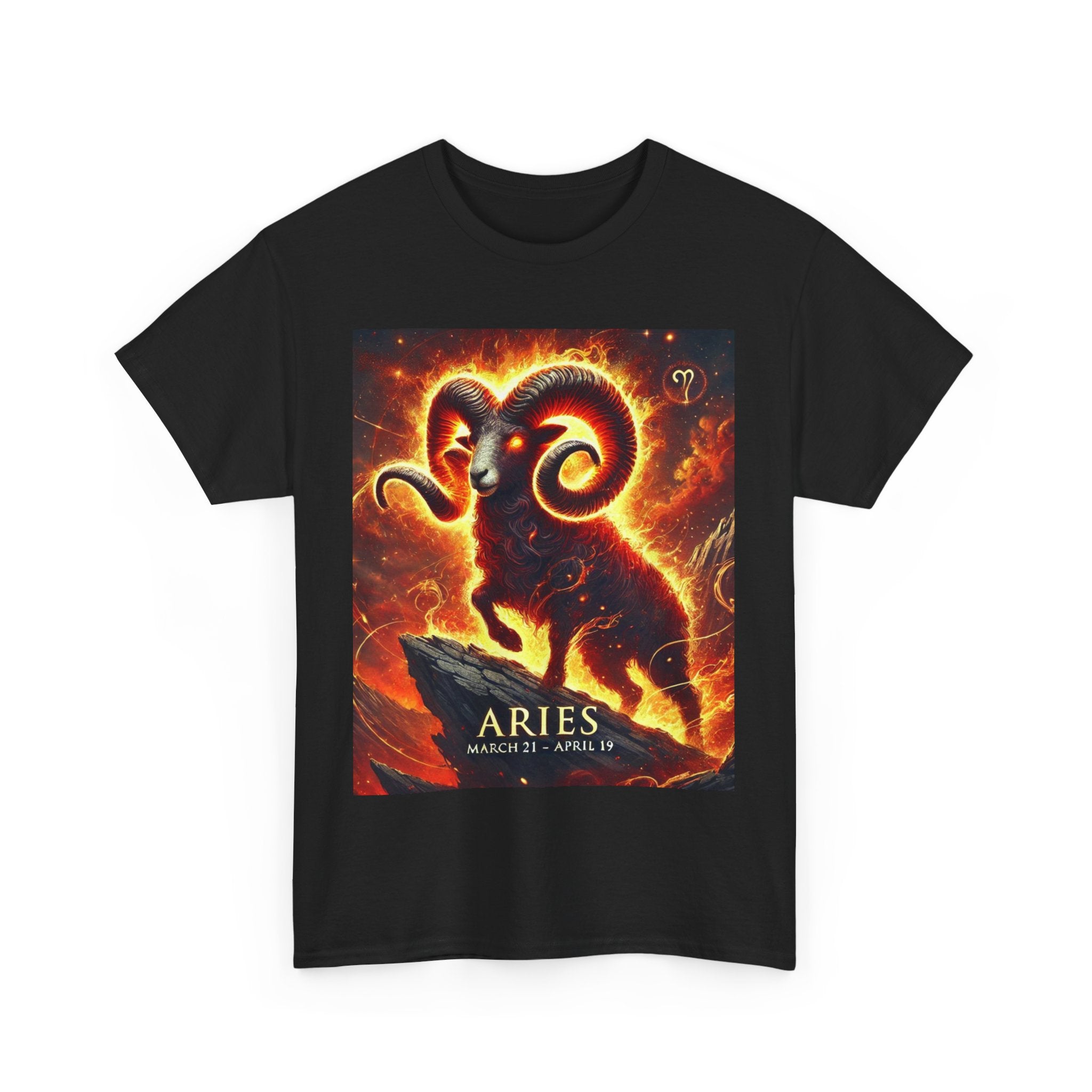 Aries Zodiac Unisex Tee - Wearable Art, Unique Gift, Casual Ware, Birthday Present, Zodiac Apparel