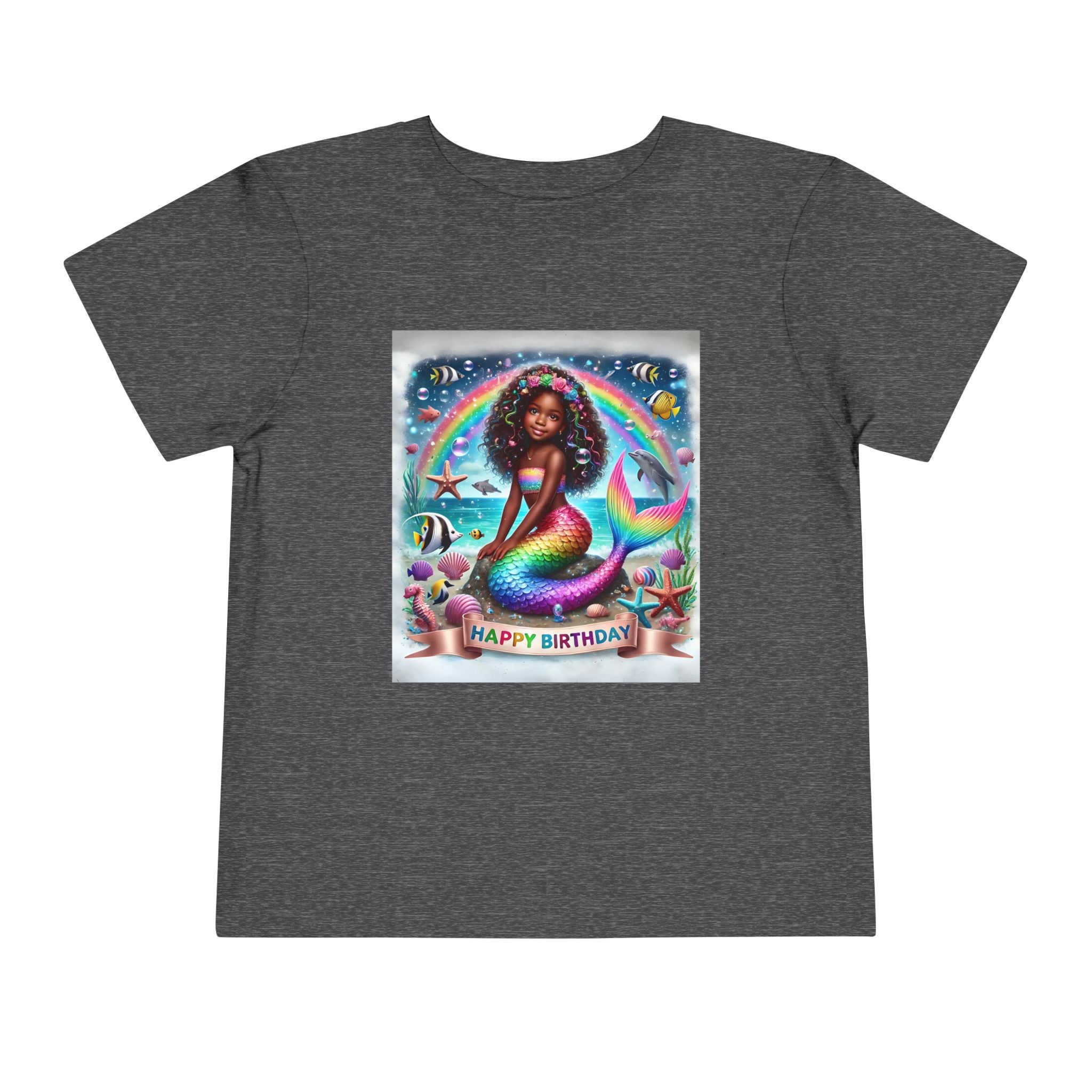 Essence (Mermaid Birthday Girl) Toddler Short Sleeve T-Shirts