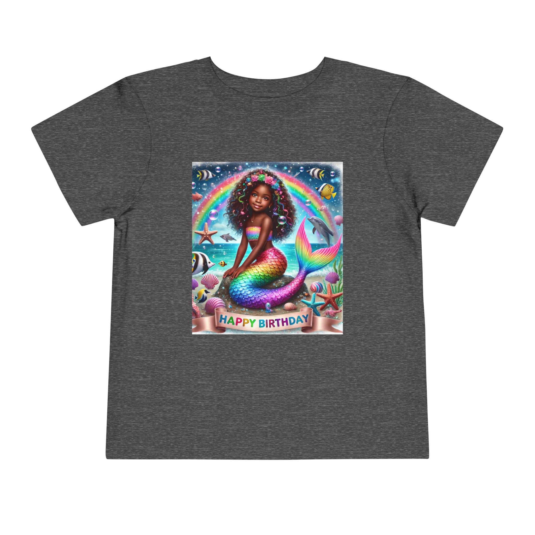 Essence (Mermaid Birthday Girl) Toddler Short Sleeve T-Shirts