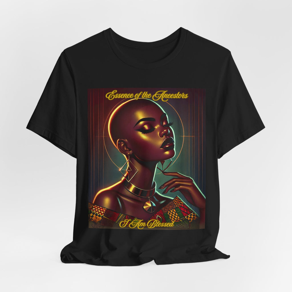 Essence of the Ancestors (I Am Blessed) Unisex Tee with Inspirational Design, Unique Gift for Art Lovers, Everyday Wear, Fashion Statement, Perfect for Celebrations