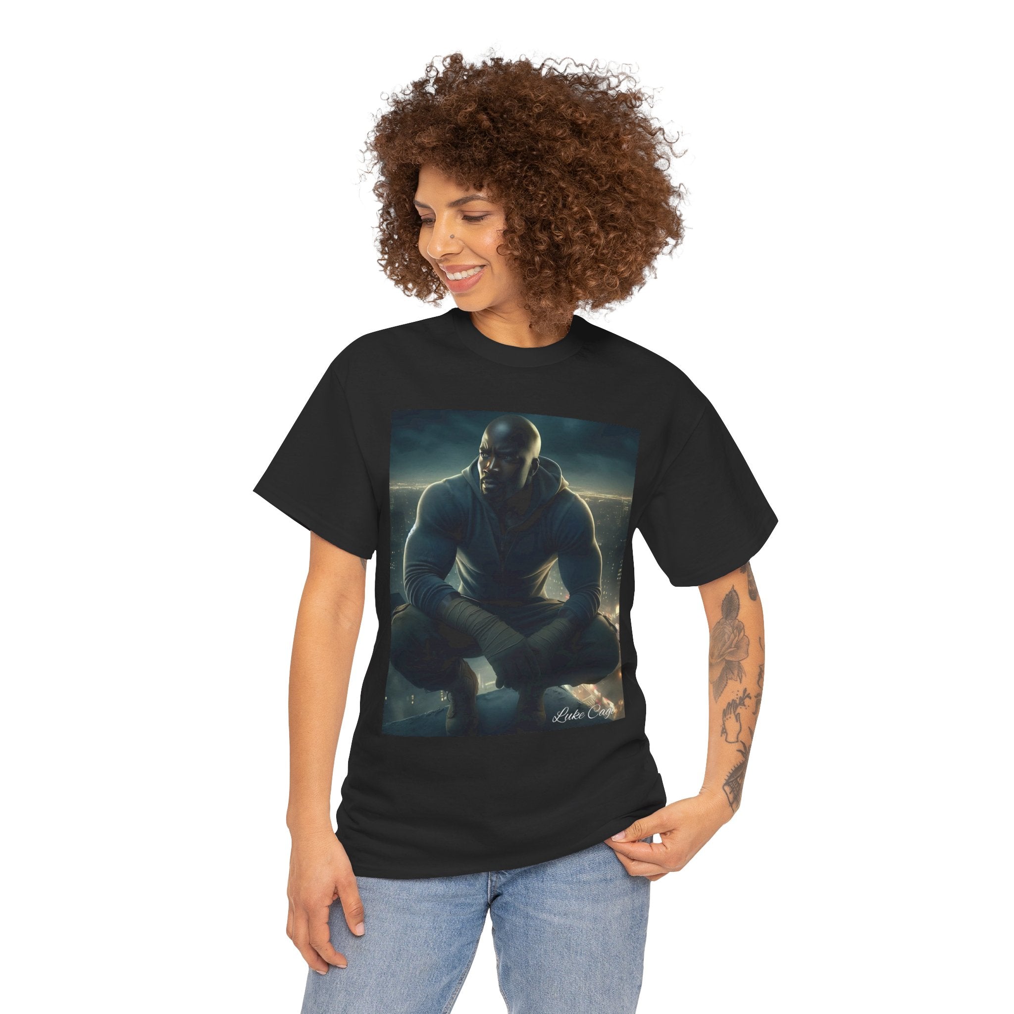 Luke Cage (2)Unisex Tee - Wearable Super Hero Art, Unique Gift, Casual Ware, Birthday Present, Comic Book Apparel