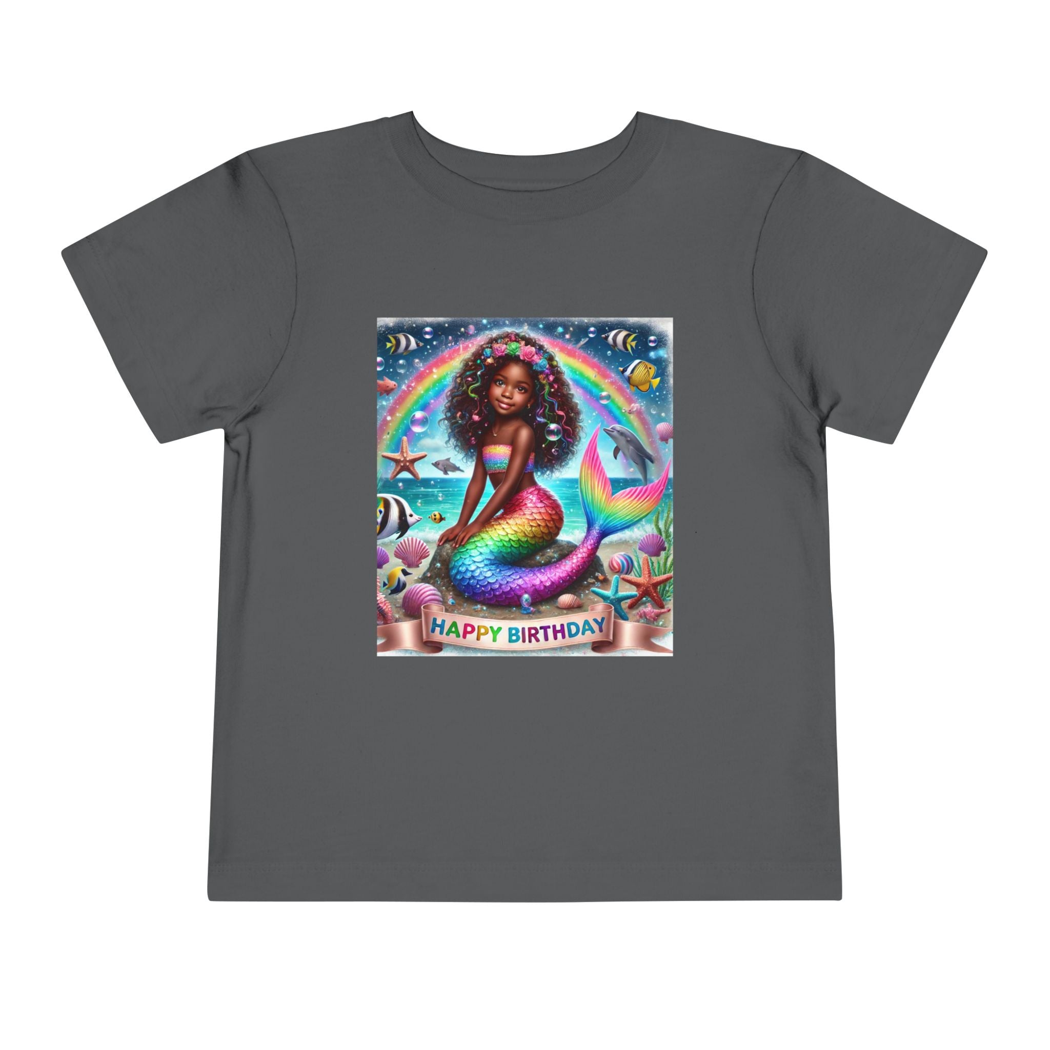 Essence (Mermaid Birthday Girl) Toddler Short Sleeve T-Shirts