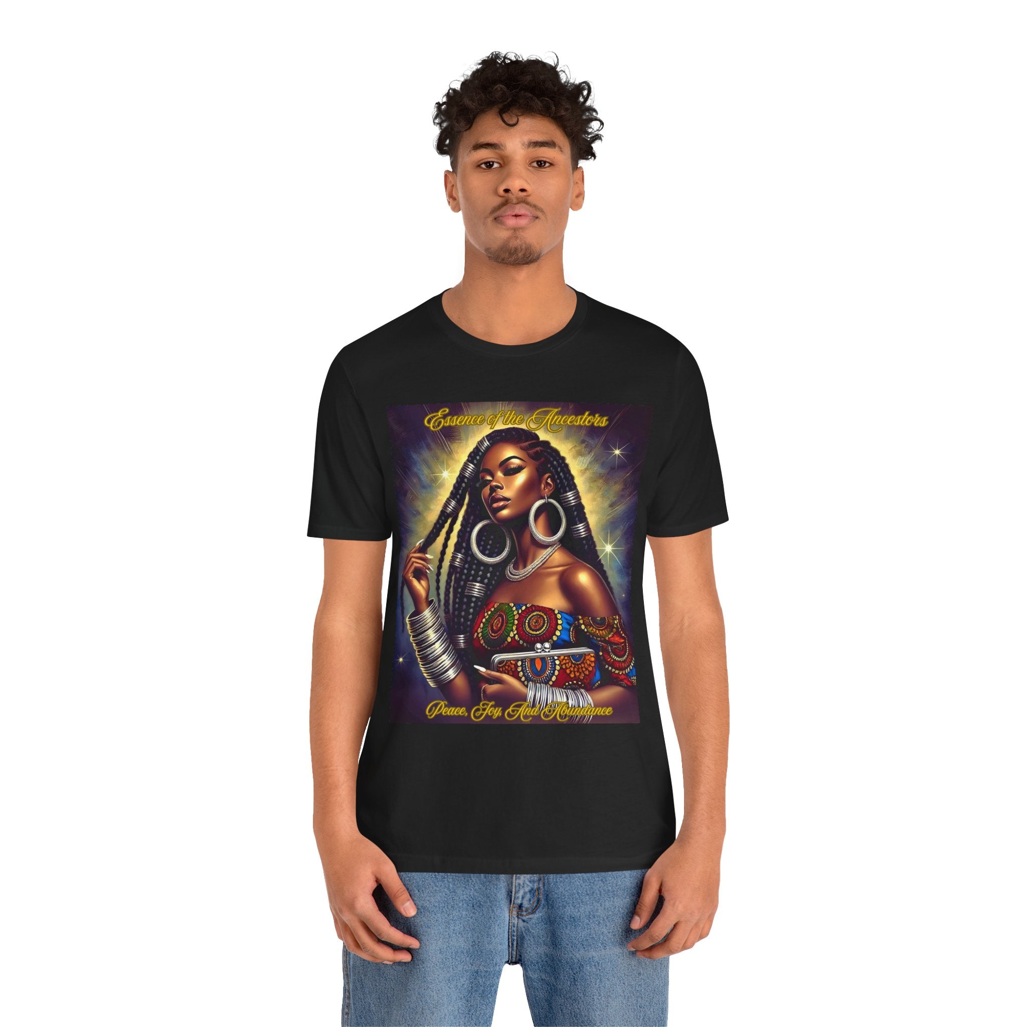 Essence of the Ancestors (Peace, Joy, and Abundance), Afrocentric Shirt, Gift for Her, Celebration of Heritage, Black History Month, Casual Wear