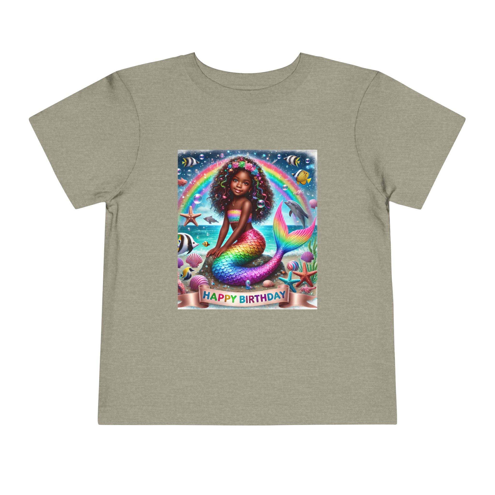 Essence (Mermaid Birthday Girl) Toddler Short Sleeve T-Shirts