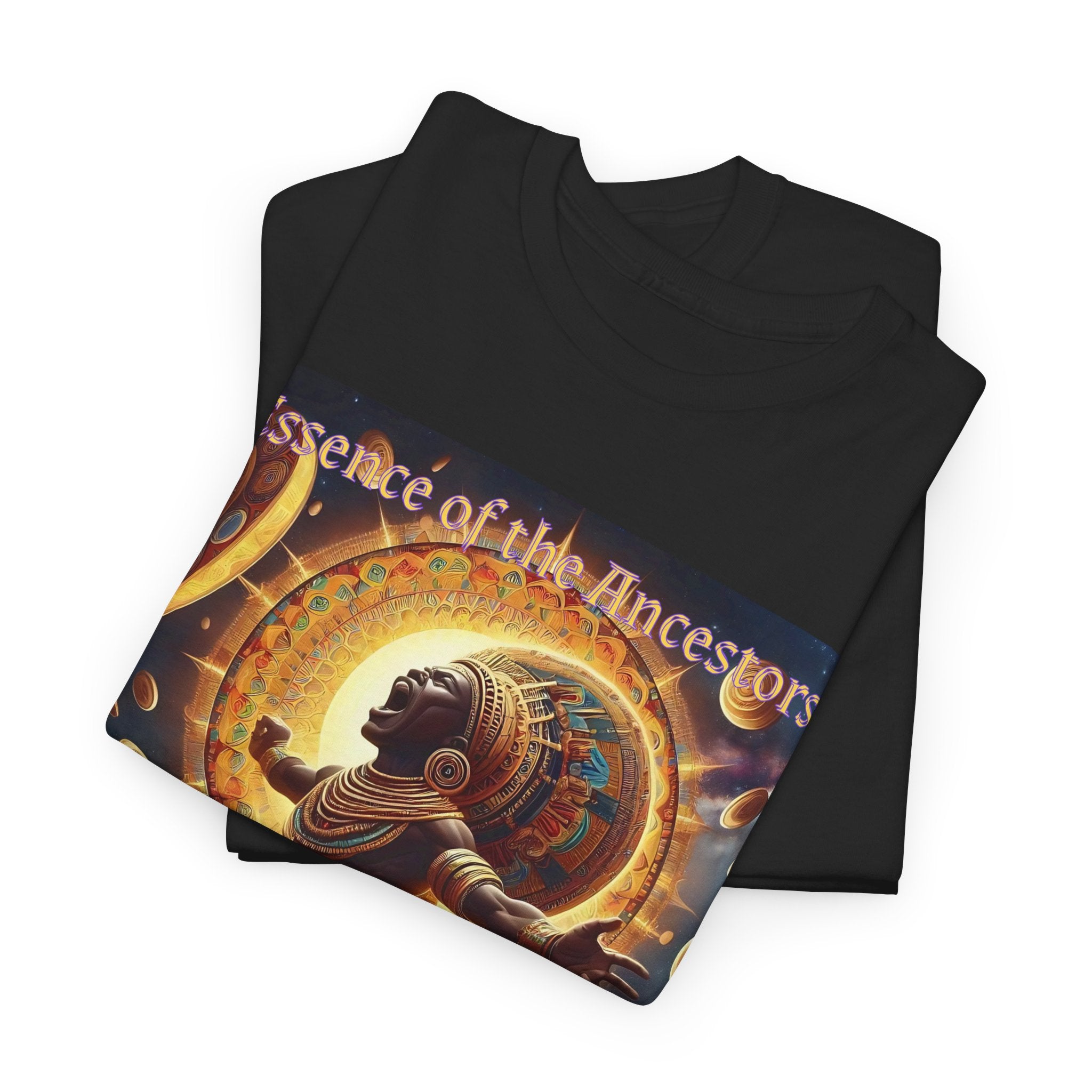 Essence of the Ancestors (Celestial Call) Unisex Tee - Wearable Afrocentric Art, Unique Gift, Casual Ware, Birthday Present, Celebration Apparel