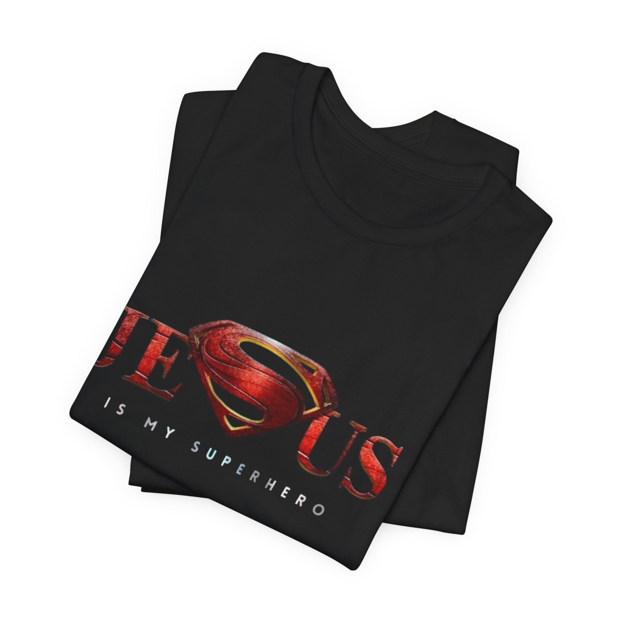 Essence Jesus is My Superhero Tee - Unisex Jersey Short Sleeve Shirt, Christian T-Shirt, Gift for Faith Enthusiasts, Religious Apparel, [...]