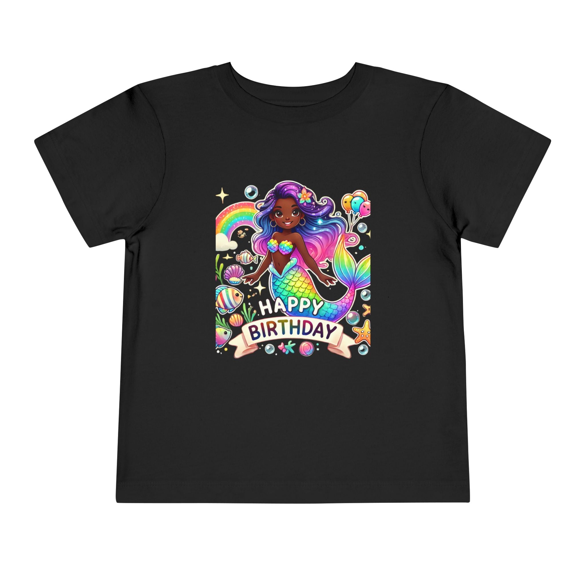 Essence (Mermaid Birthday Girl) Toddler Short Sleeve T-Shirts