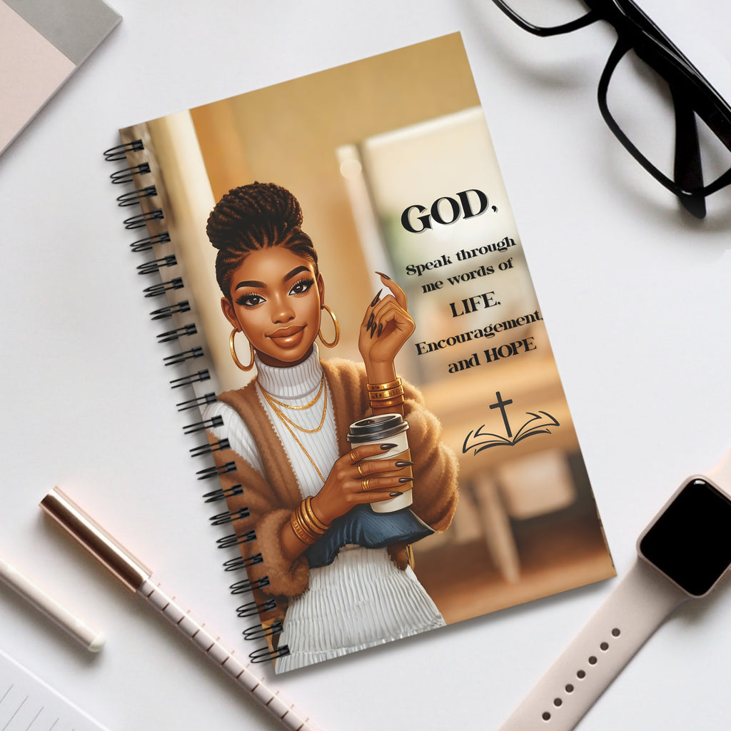 Essence of the Ancestors Inspirational Themed Spiral Journal