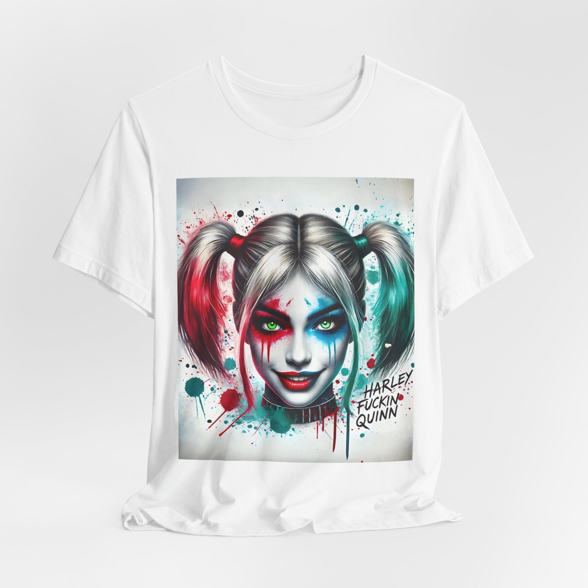 Essence Harley Quinn Inspired Unisex Tee - Graphic Tee, Casual Wear, Pop Culture Shirt, Comic Fan Gift, Halloween Costume Top
