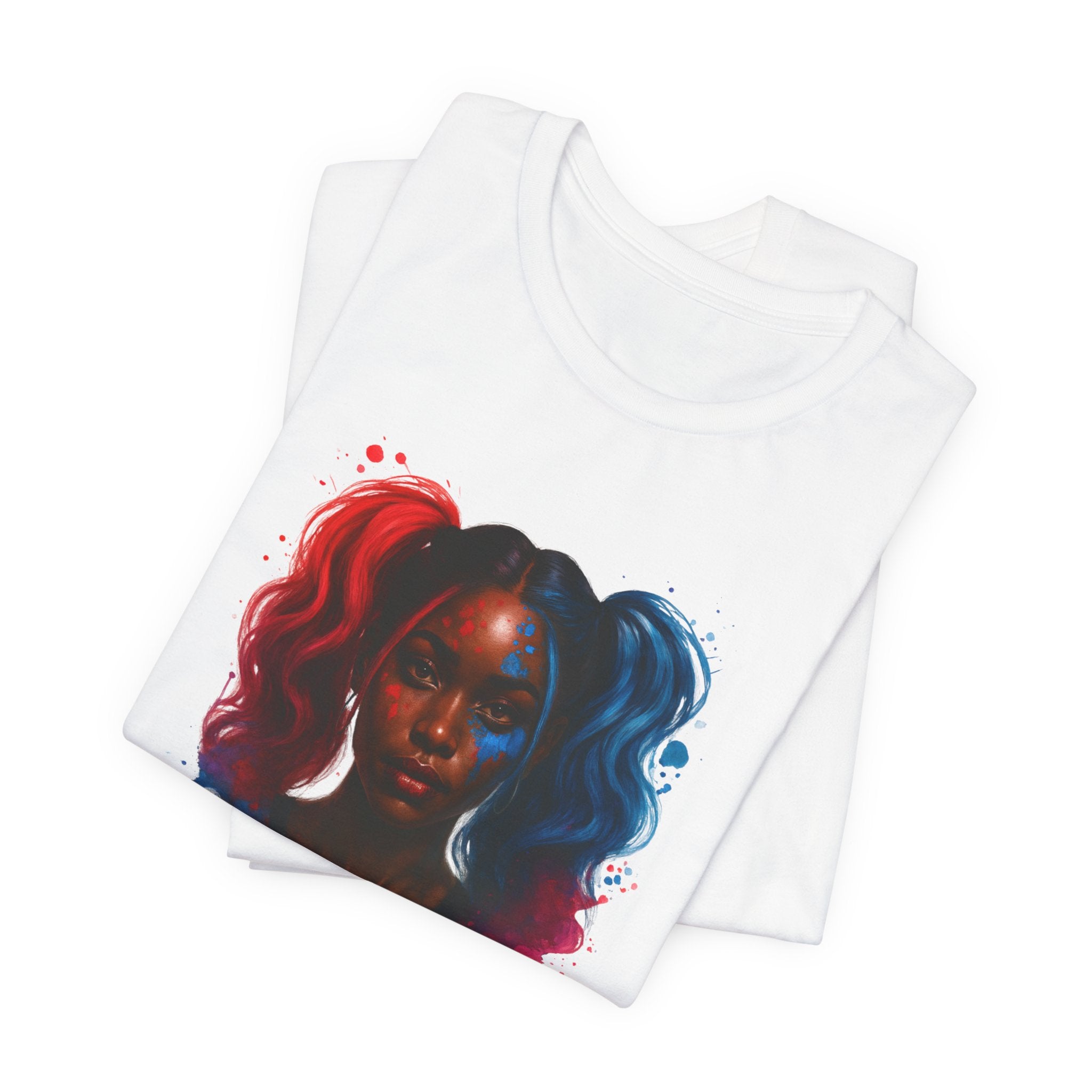 Essence Harley Quinn Inspired Unisex Tee - Graphic Tee, Casual Wear, Pop Culture Shirt, Comic Fan Gift, Halloween Costume Top