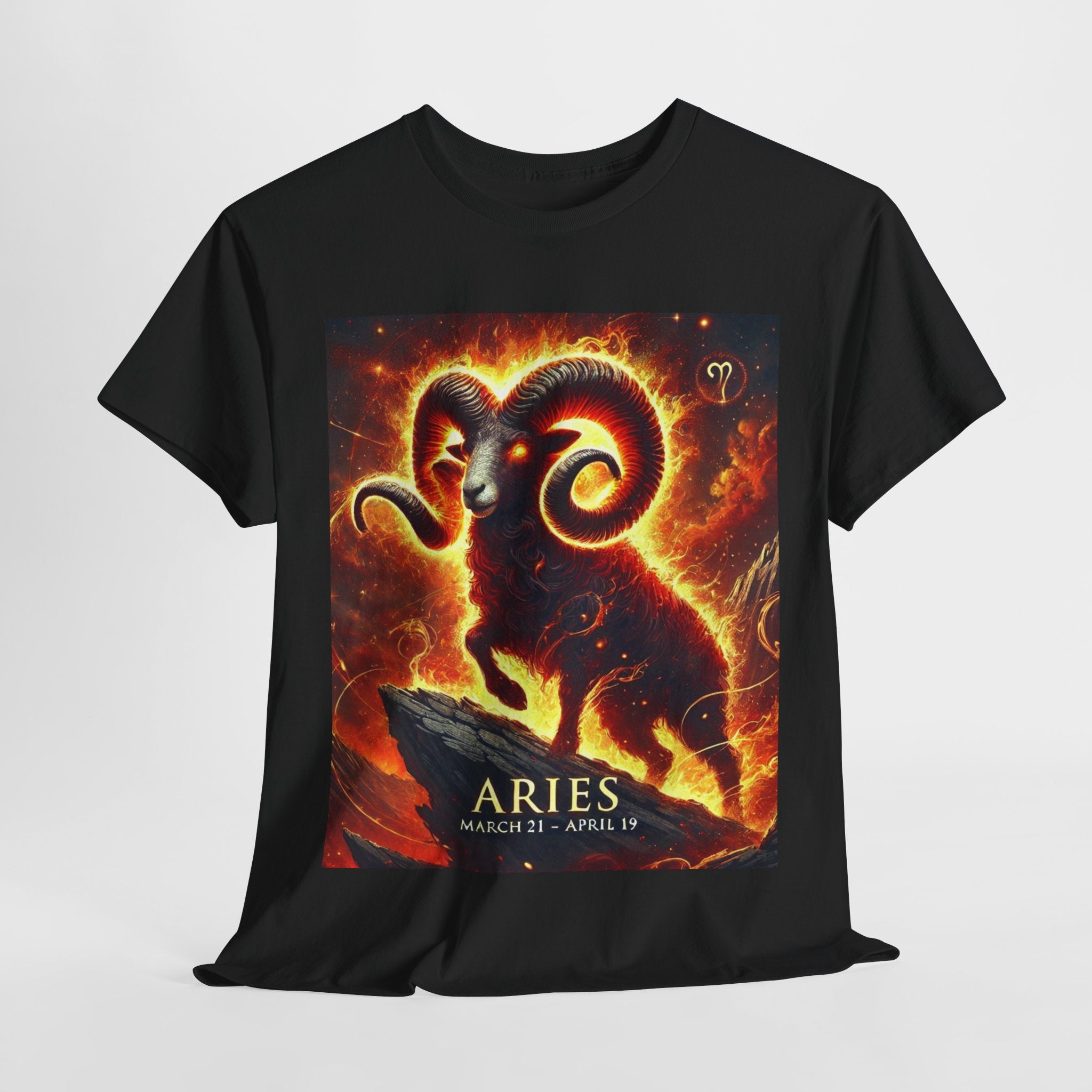Aries Zodiac Unisex Tee - Wearable Art, Unique Gift, Casual Ware, Birthday Present, Zodiac Apparel