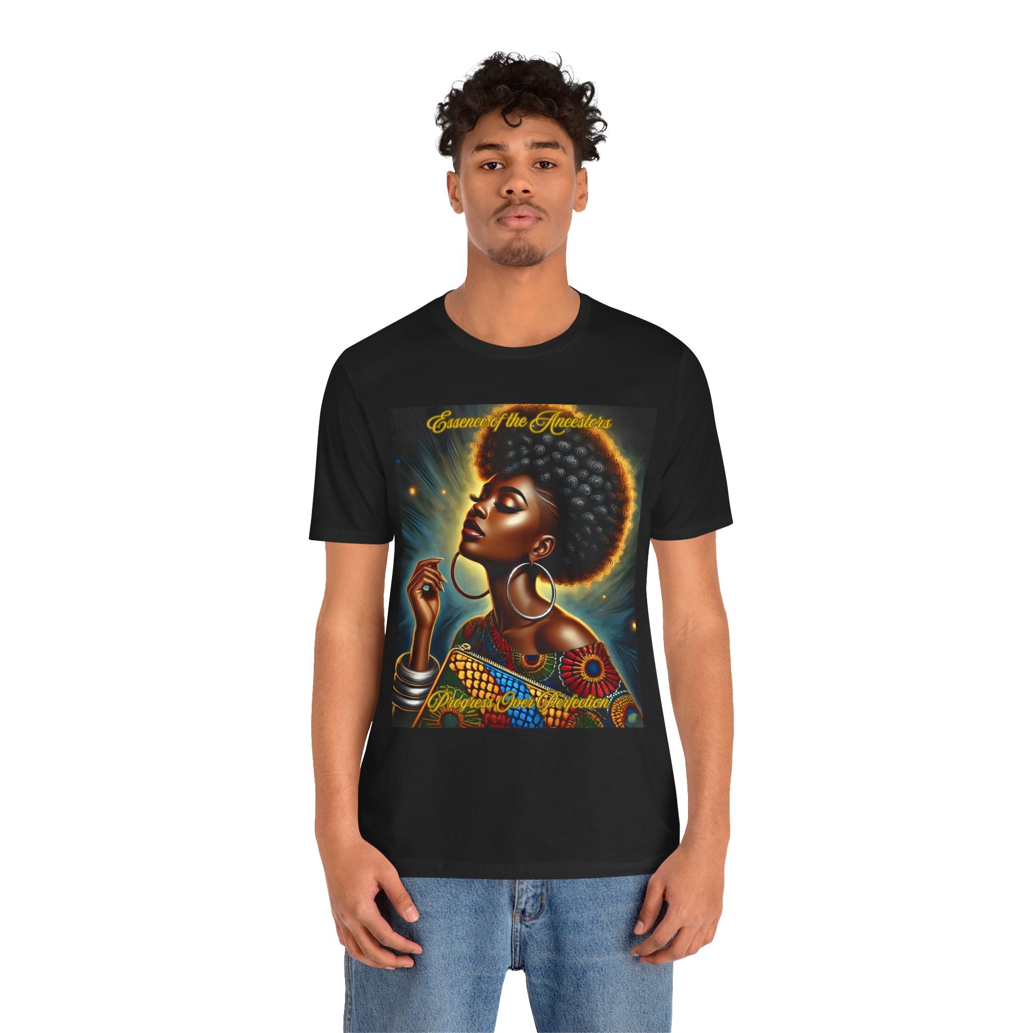 Essence of the Ancestors (Progress Over Perfection), Afrocentric Shirt, Gift for Her, Celebration of Heritage, Black History Month, Casual Wear