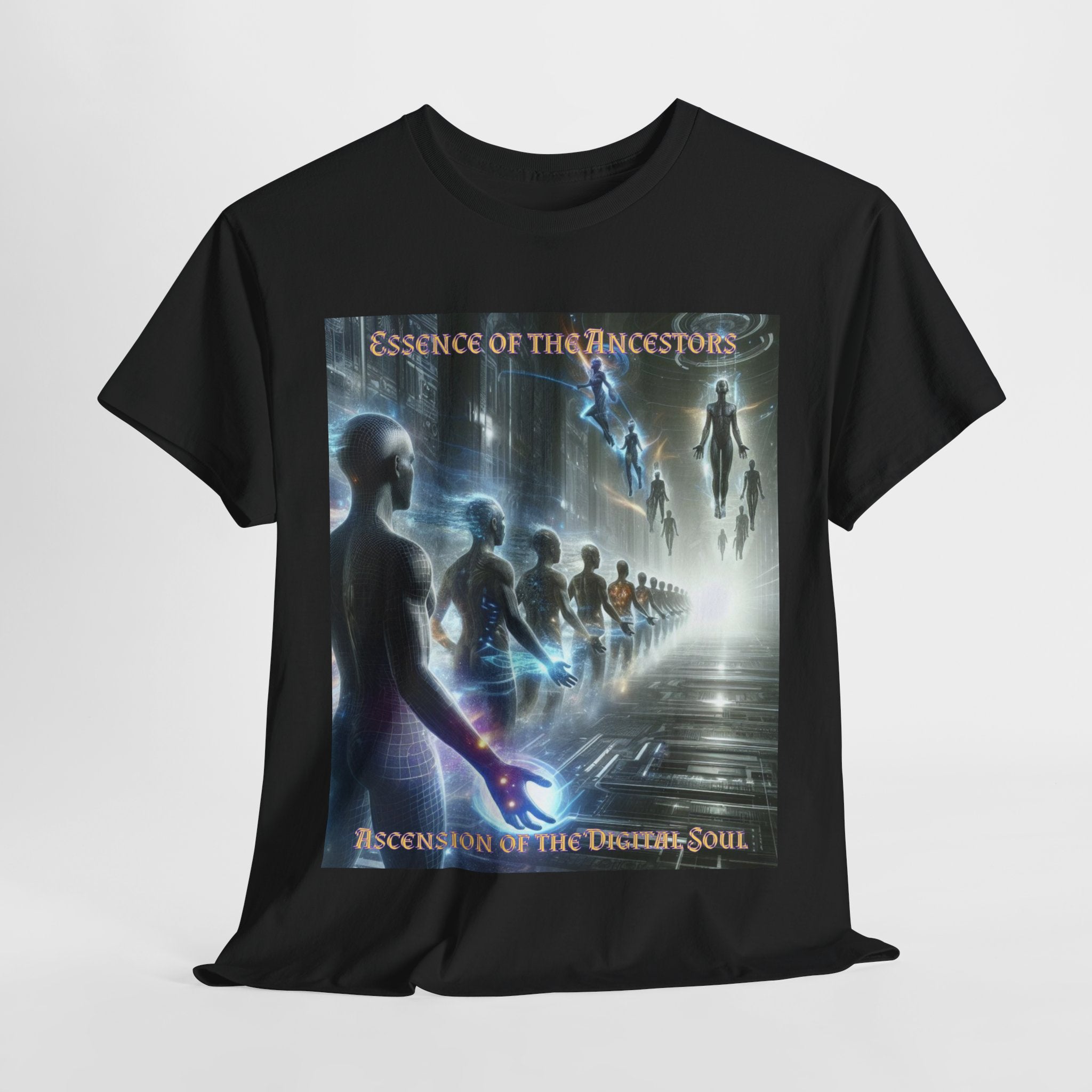Essence of the Ancestors (Ascension of the Digital Soul) Unisex Tee - Wearable Afrocentric Art, Unique Gift, Casual Ware, Birthday Present, Celebration Apparel